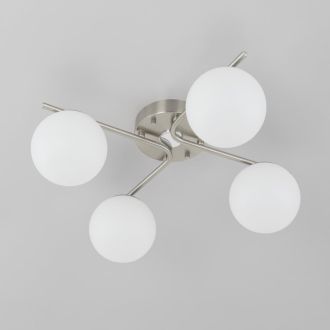 Накладная люстра Citilux Адам Смарт CL228A141, LED 48 Вт, хром матовый/белый