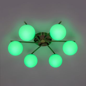 Накладная люстра Citilux Адам Смарт CL228A163, LED 70 Вт, бронзовый/белый
