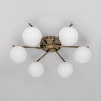 Накладная люстра Citilux Адам Смарт CL228A163, LED 70 Вт, бронзовый/белый