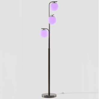 Торшер Citilux Адам Смарт CL228A931, LED 35 Вт, хром матовый/белый