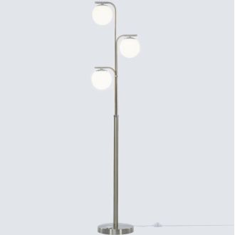 Торшер Citilux Адам Смарт CL228A931, LED 35 Вт, хром матовый/белый