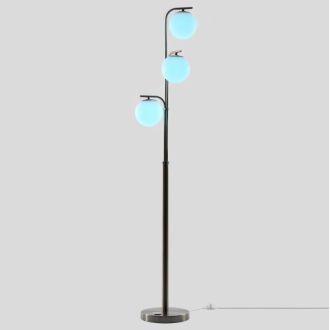 Торшер Citilux Адам Смарт CL228A931, LED 35 Вт, хром матовый/белый