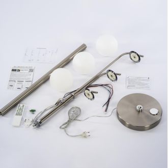 Торшер Citilux Адам Смарт CL228A931, LED 35 Вт, хром матовый/белый