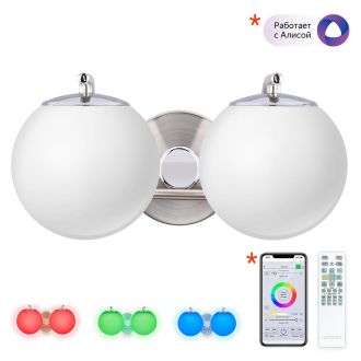 Бра Citilux Адам Смарт CL228B321, LED 24 Вт, хром матовый/белый