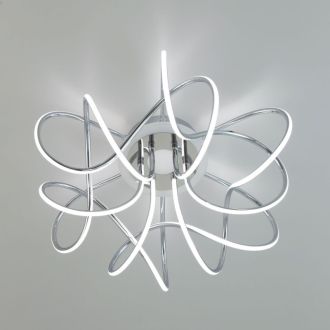 Накладная люстра Citilux Джемини Смарт CL229A161E, LED 130 Вт, хром