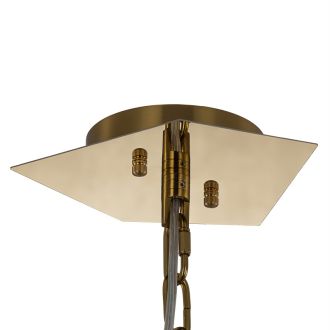 Подвесная люстра Citilux Dart CL231272, 20×G9 по 28 Вт, золотой/прозрачный