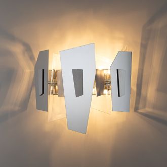 Бра Citilux Dart CL231431, 3×G9 по 28 Вт, хром/прозрачный, модерн стиль
