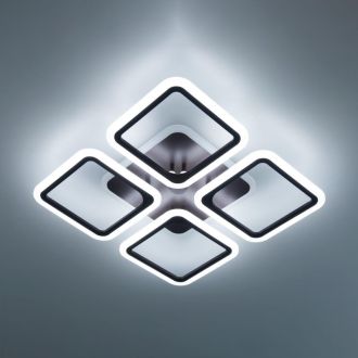 Накладная люстра Citilux Марсель Смарт CL232A145E, LED 65 Вт, коричневый/белый