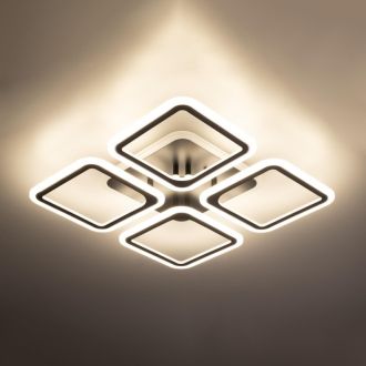 Накладная люстра Citilux Марсель Смарт CL232A145E, LED 65 Вт, коричневый/белый