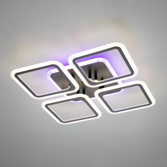 Накладная люстра Citilux Марсель Смарт CL232A145E, LED 65 Вт, коричневый/белый