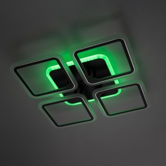 Накладная люстра Citilux Марсель Смарт CL232A145E, LED 65 Вт, коричневый/белый