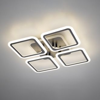 Накладная люстра Citilux Марсель Смарт CL232A145E, LED 65 Вт, коричневый/белый