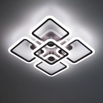 Накладная люстра Citilux Марсель Смарт CL232A155E, LED 75 Вт, коричневый/белый