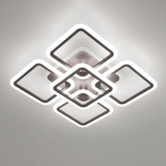 Накладная люстра Citilux Марсель Смарт CL232A155E, LED 75 Вт, коричневый/белый