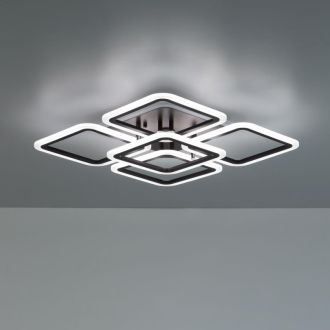 Накладная люстра Citilux Марсель Смарт CL232A155E, LED 75 Вт, коричневый/белый