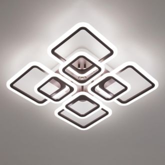 Накладная люстра Citilux Марсель Смарт CL232A185E, LED 95 Вт, коричневый/белый