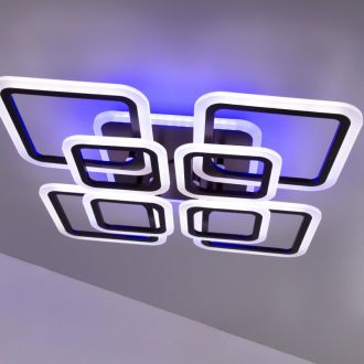 Накладная люстра Citilux Марсель Смарт CL232A185E, LED 95 Вт, коричневый/белый