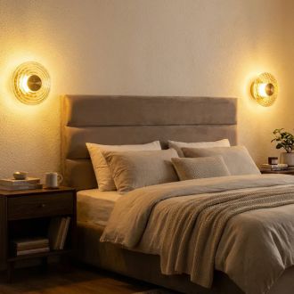 Бра Citilux Jantar CL240313, LED 6 Вт, латунный/оранжевый, современный стиль