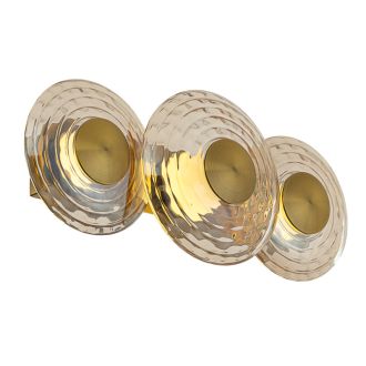 Бра Citilux Jantar CL240333, LED 18 Вт, латунный/оранжевый, современный стиль
