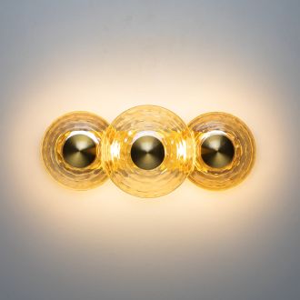 Бра Citilux Jantar CL240333, LED 18 Вт, латунный/оранжевый, современный стиль