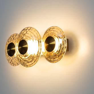 Бра Citilux Jantar CL240333, LED 18 Вт, латунный/оранжевый, современный стиль