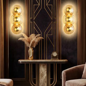 Бра Citilux Jantar CL240333, LED 18 Вт, латунный/оранжевый, современный стиль