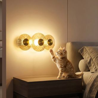 Бра Citilux Jantar CL240333, LED 18 Вт, латунный/оранжевый, современный стиль