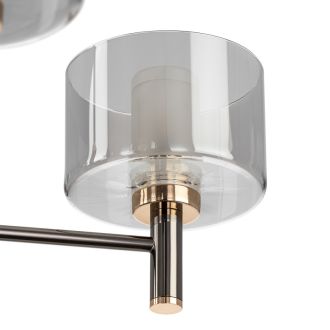 Люстра на штанге Citilux Elan CL241151, 5×G9 по 10 Вт, черный/серый