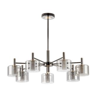 Люстра на штанге Citilux Elan CL241171, 7×G9 по 10 Вт, черный/серый