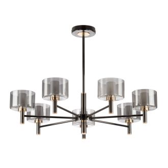 Люстра на штанге Citilux Elan CL241171, 7×G9 по 10 Вт, черный/серый