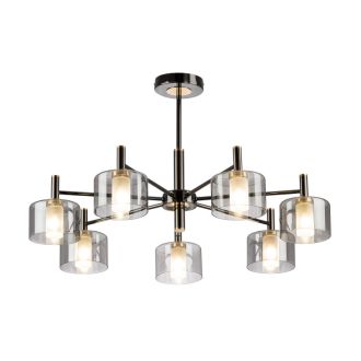 Люстра на штанге Citilux Elan CL241171, 7×G9 по 10 Вт, черный/серый
