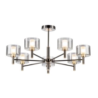 Люстра на штанге Citilux Elan CL241171, 7×G9 по 10 Вт, черный/серый