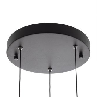 Подвесной светильник Citilux Espace CL243031, 3×GX53 по 18 Вт, черный/янтарный