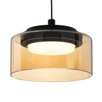 Подвесной светильник Citilux Espace CL243031, 3×GX53 по 18 Вт, черный/янтарный