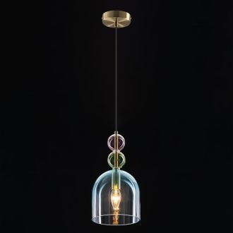 Подвесной светильник Citilux Tendy CL244021, E14, 60 Вт, латунный/прозрачный