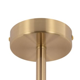 Люстра на штанге Citilux Tendy CL244171, 7×E14 по 60 Вт, латунный/прозрачный