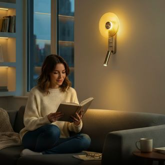 Бра Citilux Corta CL245031, LED 10 Вт, хром матовый/прозрачный