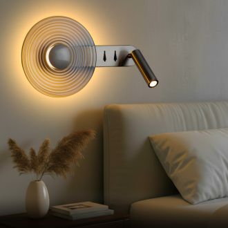 Бра Citilux Corta CL245031, LED 10 Вт, хром матовый/прозрачный