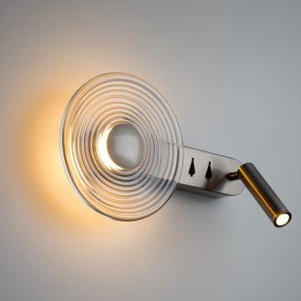 Бра Citilux Corta CL245031, LED 10 Вт, хром матовый/прозрачный