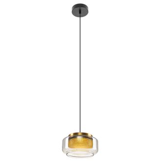 Подвесной светильник Citilux Signature CL247011, LED 10 Вт, черный/прозрачный