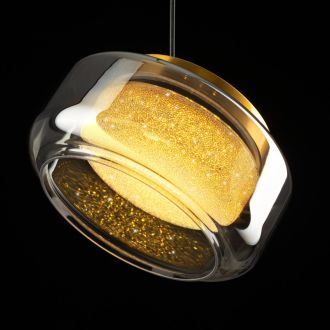 Подвесной светильник Citilux Signature CL247011, LED 10 Вт, черный/прозрачный