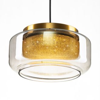 Подвесной светильник Citilux Signature CL247011, LED 10 Вт, черный/прозрачный
