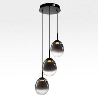 Подвесной светильник Citilux Signature CL247022, LED 15 Вт, черный/серый