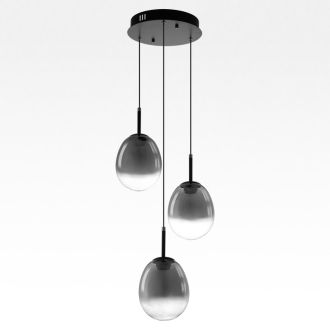 Подвесной светильник Citilux Signature CL247022, LED 15 Вт, черный/серый
