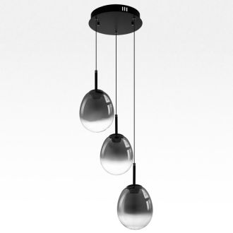 Подвесной светильник Citilux Signature CL247022, LED 15 Вт, черный/серый