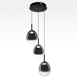 Подвесной светильник Citilux Signature CL247022, LED 15 Вт, черный/серый