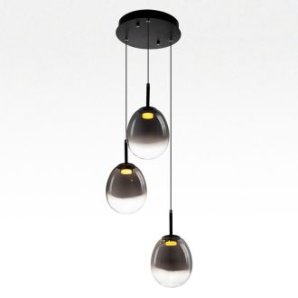 Подвесной светильник Citilux Signature CL247022, LED 15 Вт, черный/серый