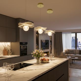 Подвесной светильник Citilux Signature CL247051, LED 5 Вт, бронзовый/прозрачный