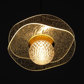 Подвесной светильник Citilux Signature CL247051, LED 5 Вт, бронзовый/прозрачный
