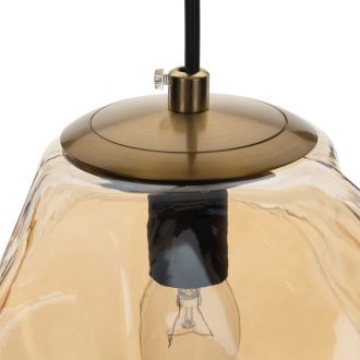 Подвесной светильник Citilux Rocka CL247082, E14, 40 Вт, бронзовый/янтарный